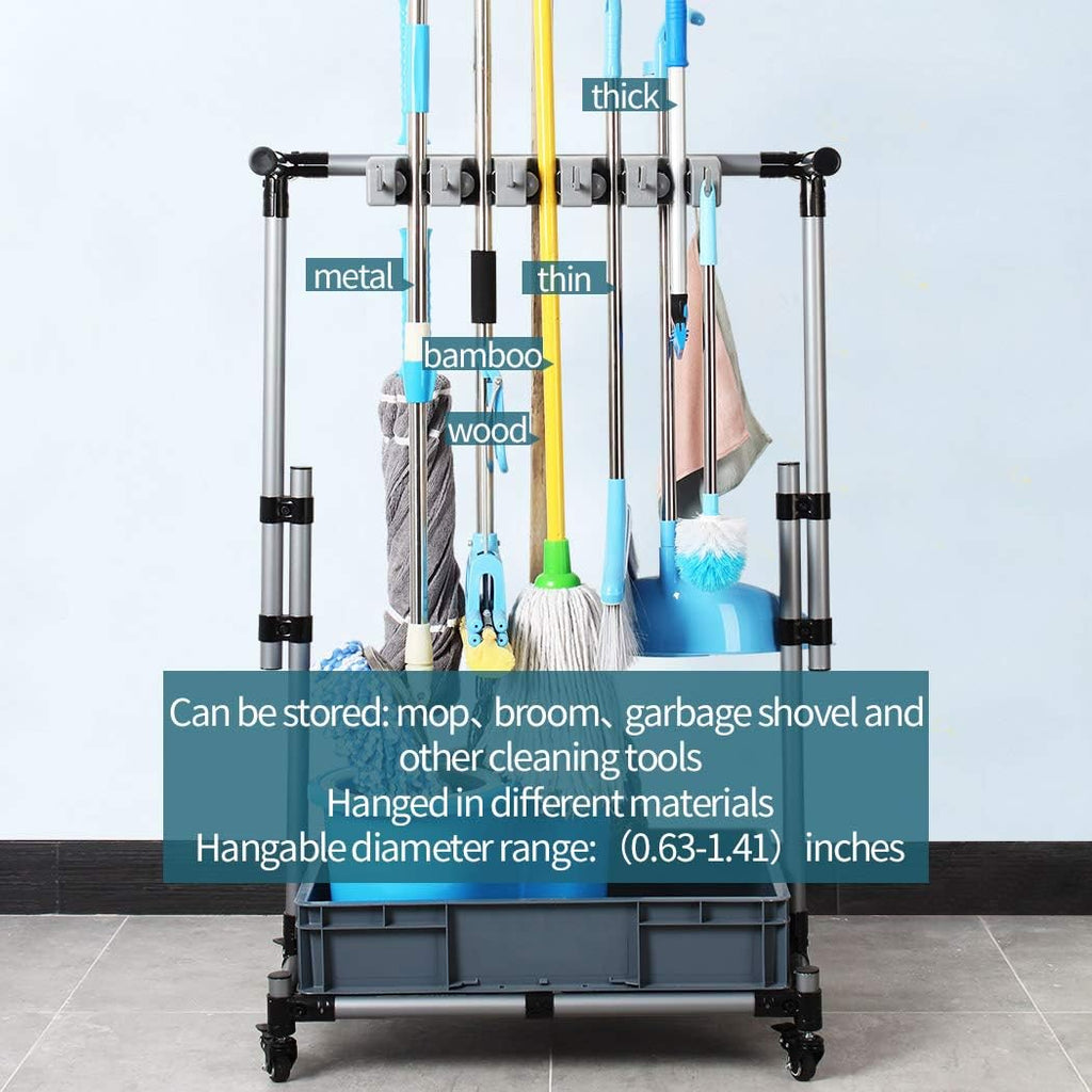 Mop Rack Storage Cart V34248