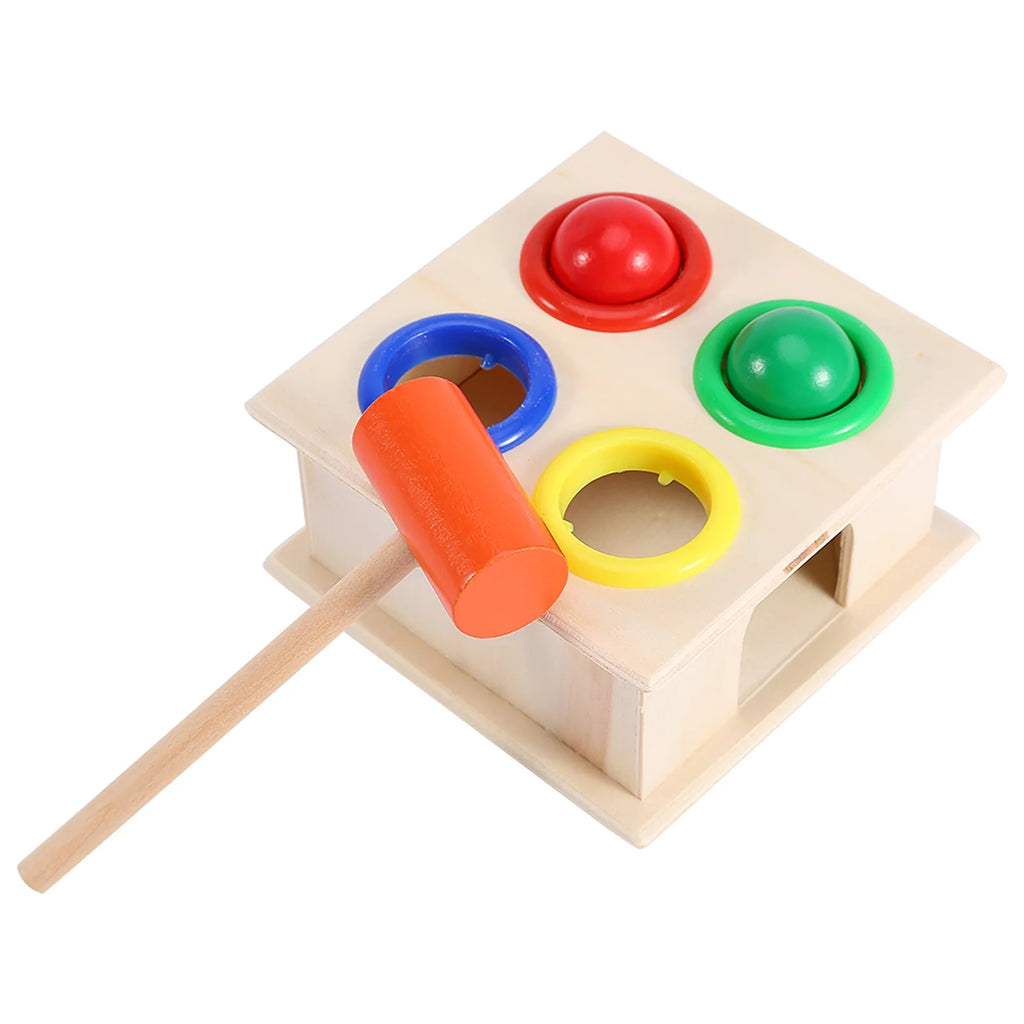 Wooden Toy Pounding Bench Hammer Box Toy X301212