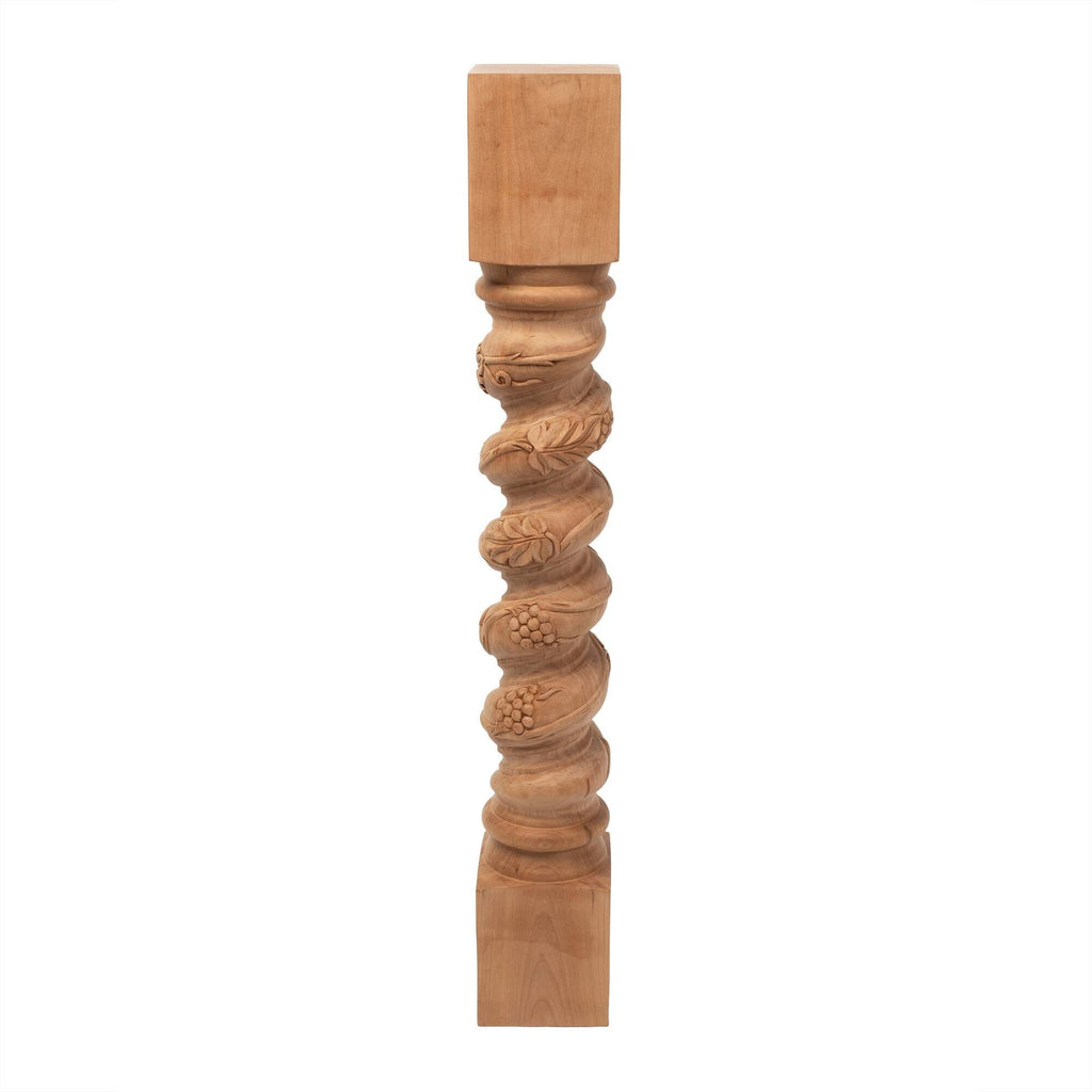 Unfinished Solid Cherry Kitchen Island Leg Z91105