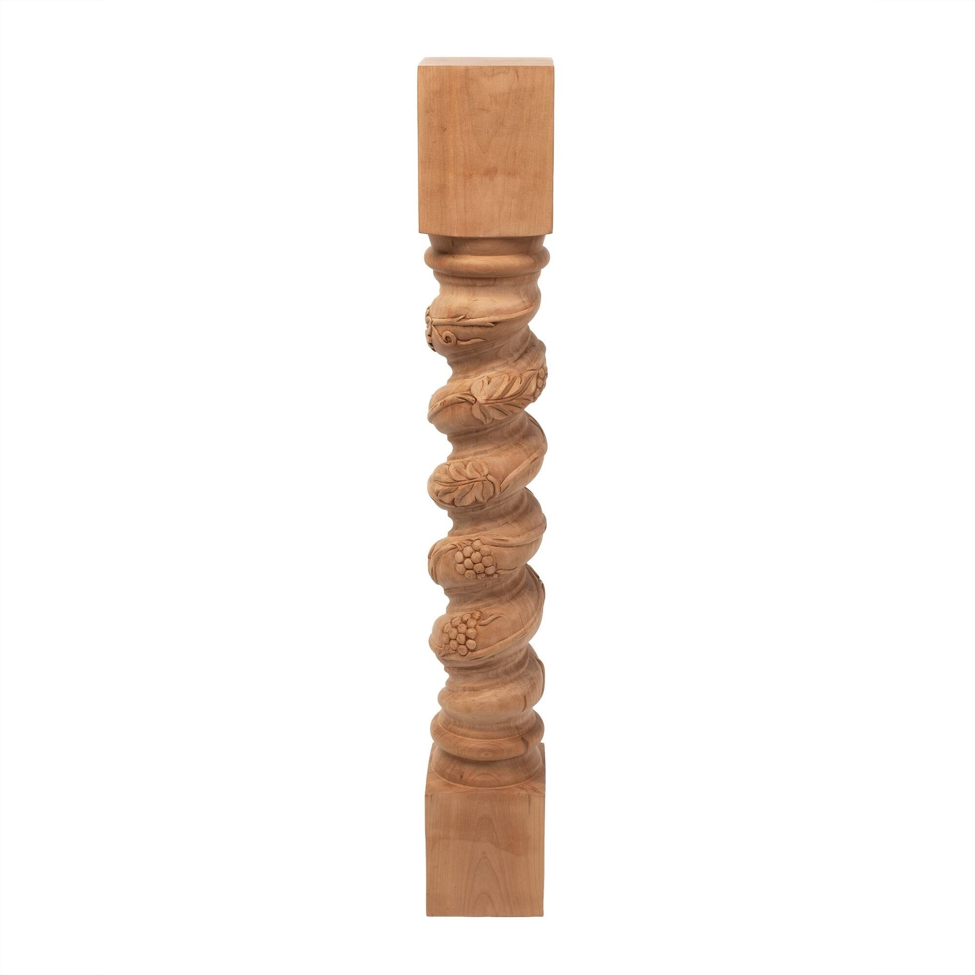 Unfinished Solid Cherry Kitchen Island Leg Z91105