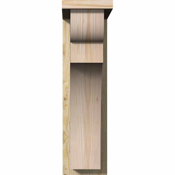 Yorktown Rough Sawn Corbel with Backplate, Douglas Fir J701