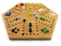 Solid Oak Double Sided Marble Board Game 20 inch W811