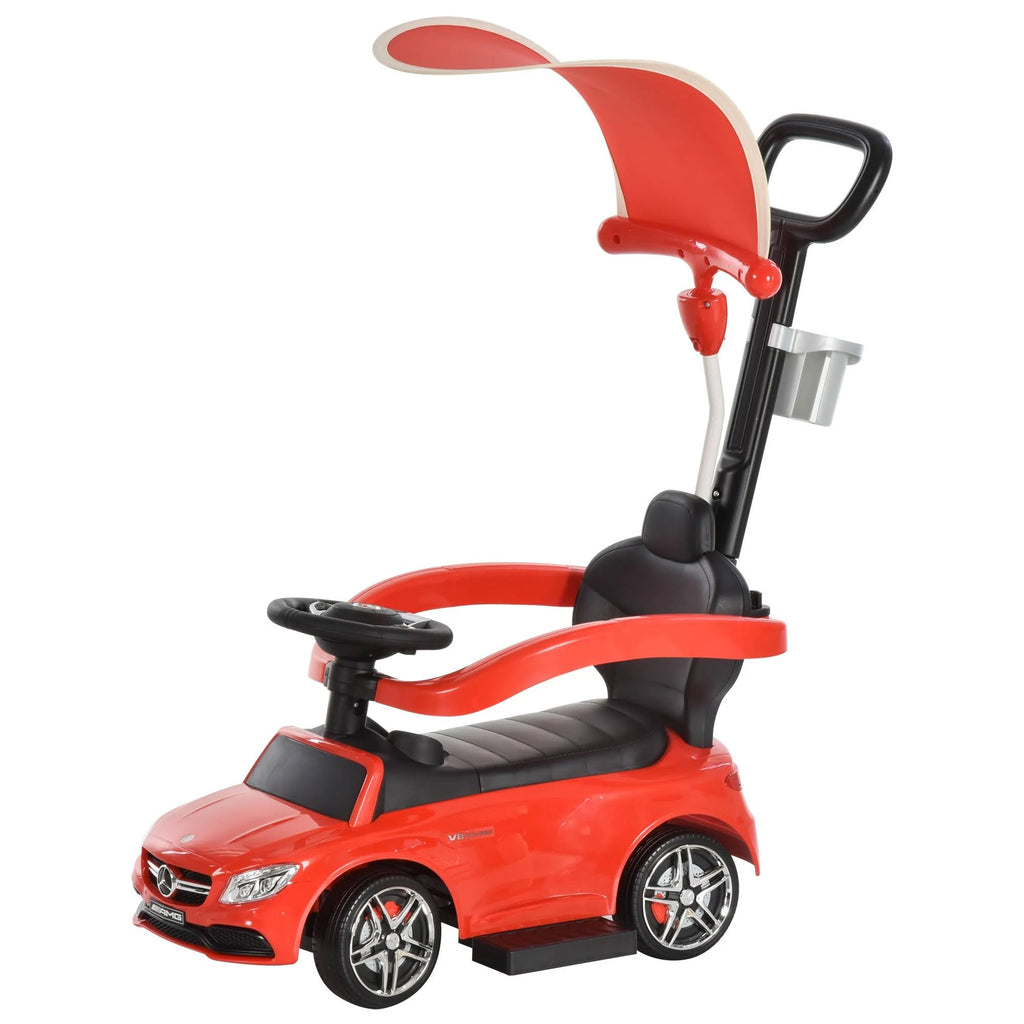 Red 3 in 1 Ride on Push Car with Canopy K79940