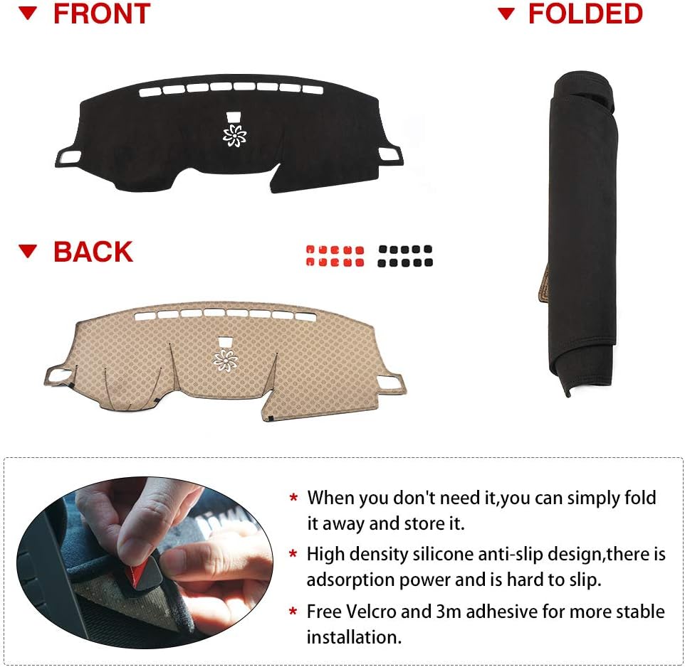 Suede Dash Mat Cover for Honda CR-V 2017-2022 H6781