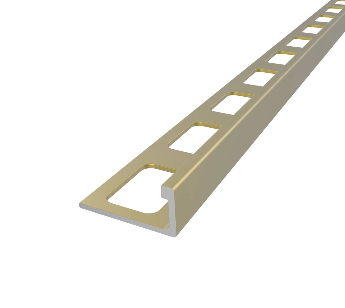 Satin Brass Aluminum L-Shape Tile Edge Trim R4848