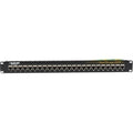 24-Port Shielded Cat6 Feed-through Patch Panel C488