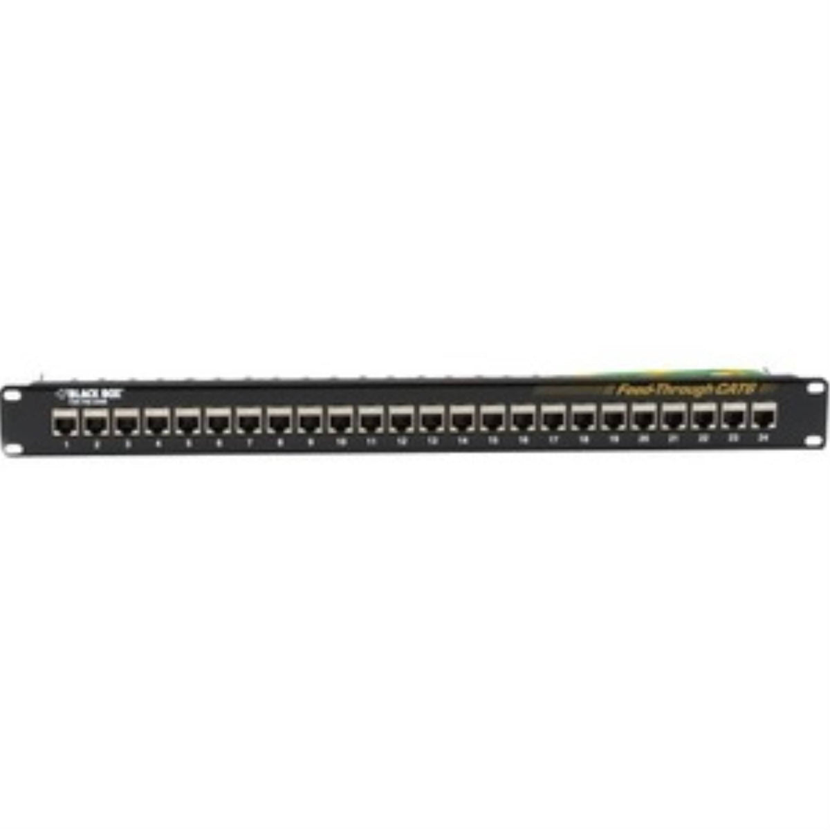 24-Port Shielded Cat6 Feed-through Patch Panel C488