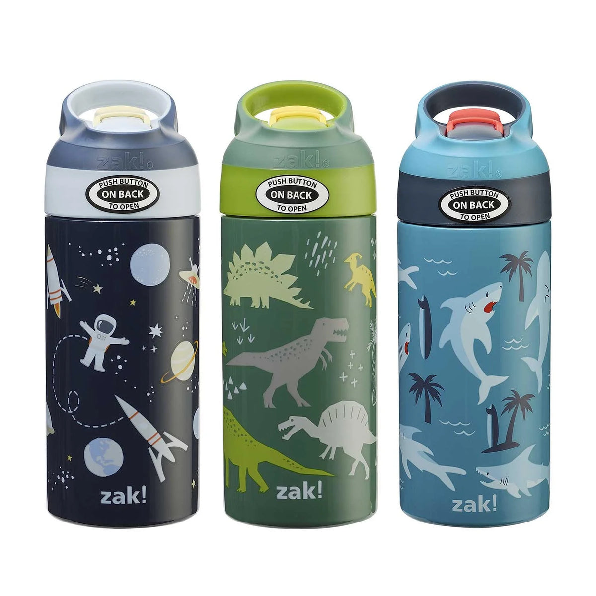 14-oz Stainless Steel Vacuum Insulated Water Bottle 3-Pack Set V5304
