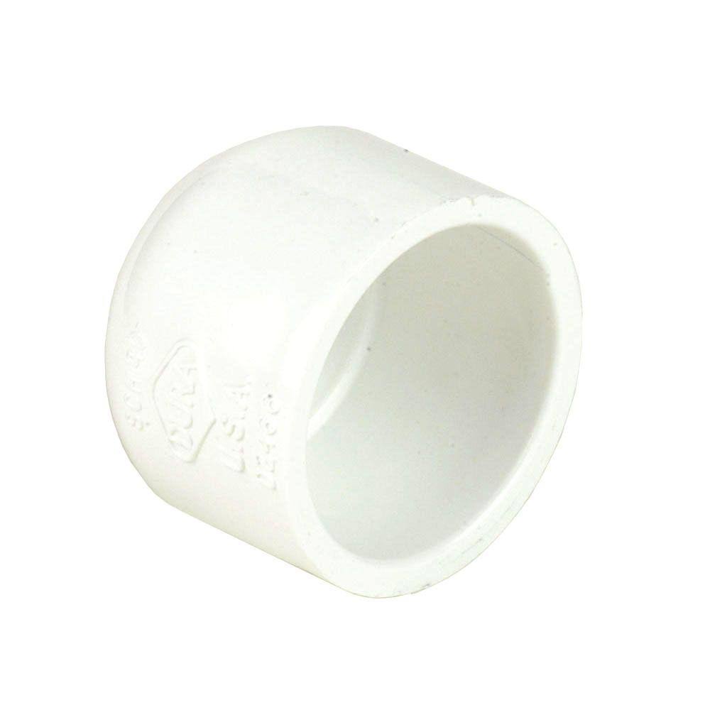 10 in. Schedule 40 PVC Slip Cap, White O27910