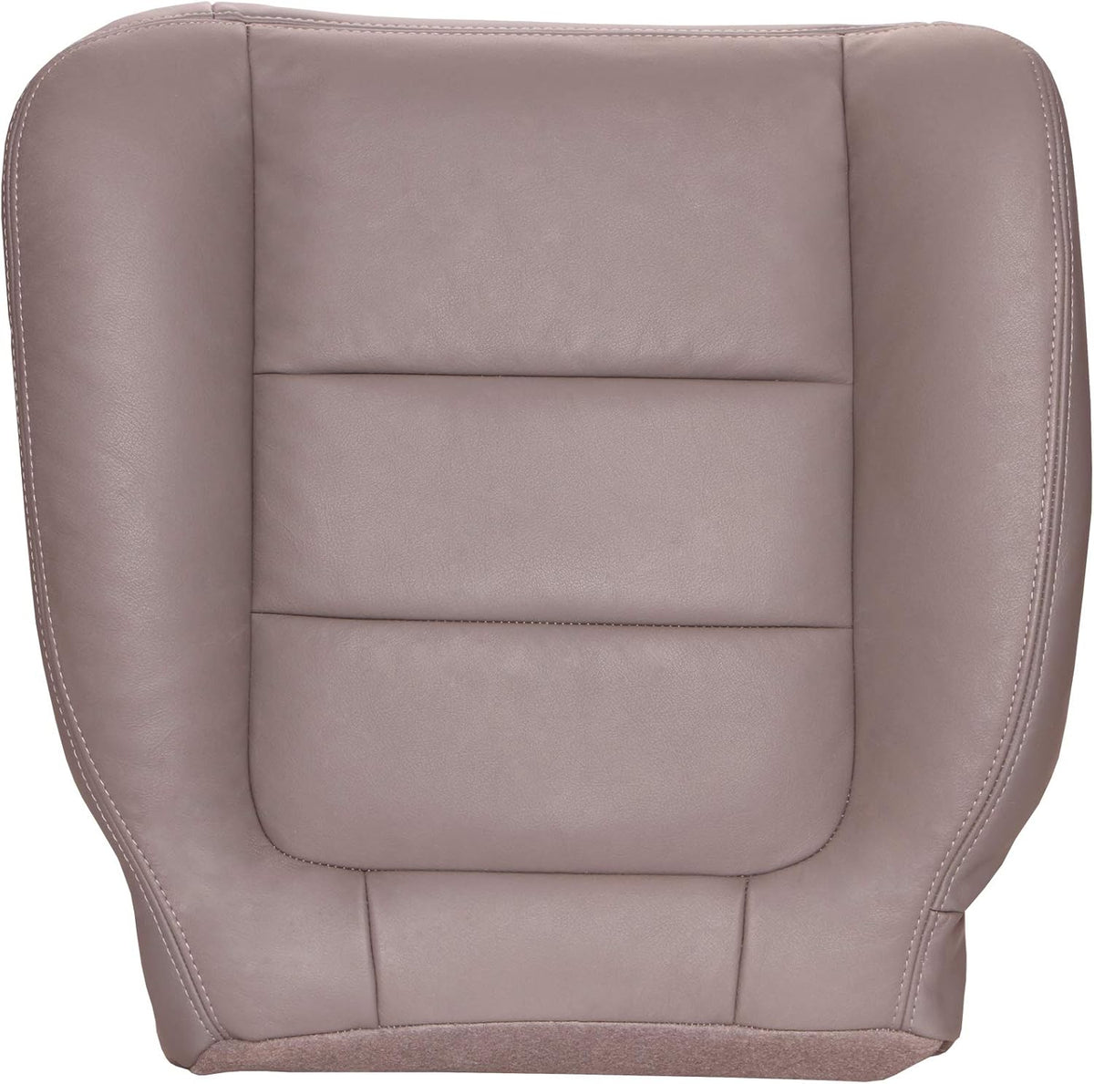 Driver Bottom Replacement Leather Seat Cover - Ebony Black Z2001