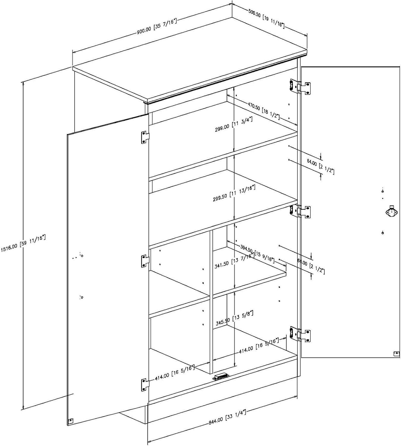 2-Door Storage Cabinet Q7855