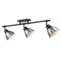 Matte Black Semi-Flush Track Light C764