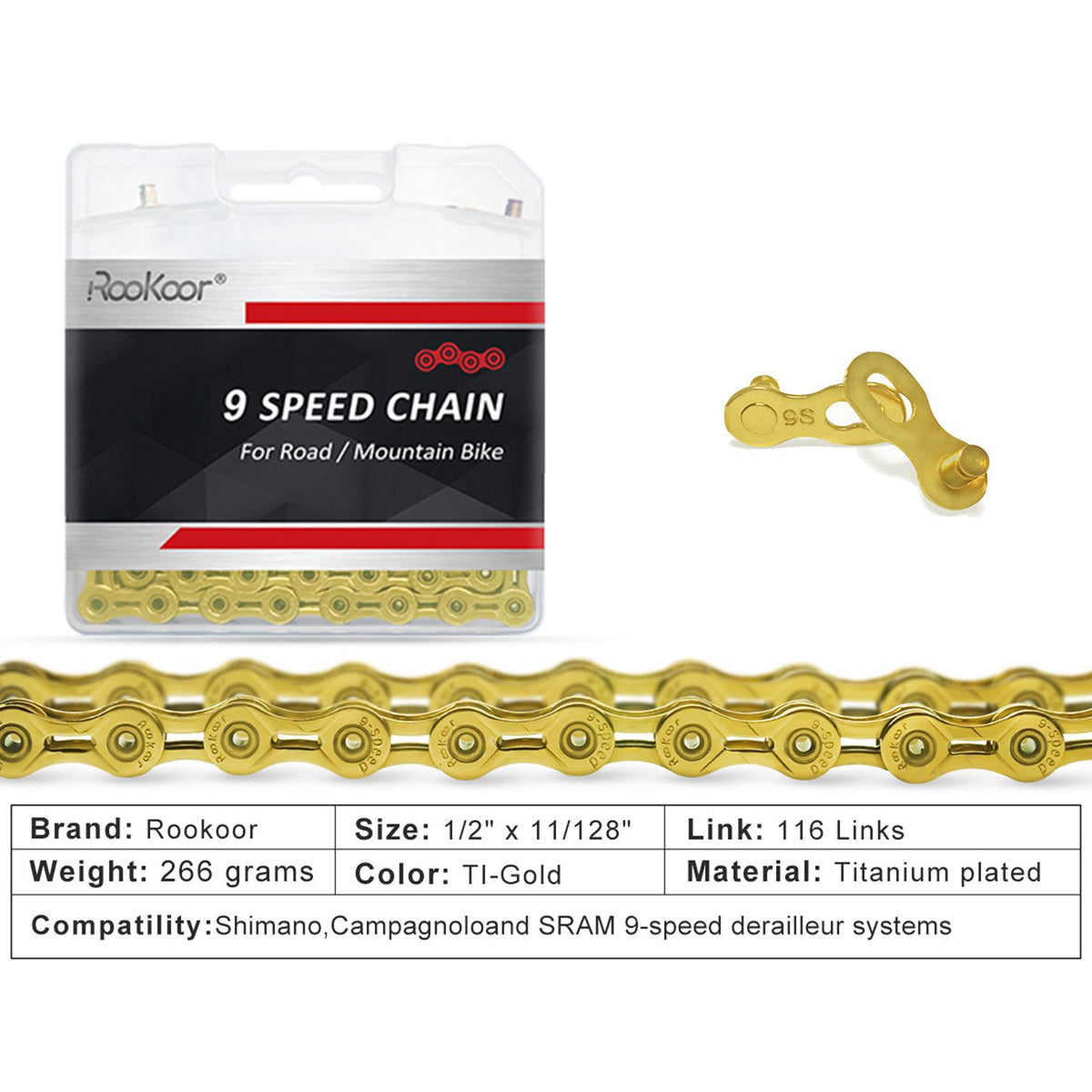 Gold Mountain Bike Chain L3660