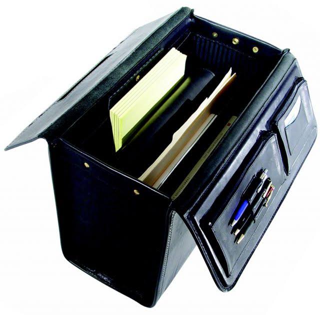 Black Leather Catalog Case R806