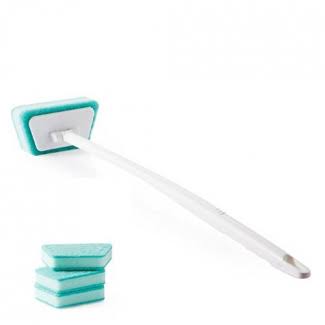 Long Handled Sponge Brush with Scrub Brush B420038