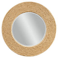 Coastal Wall Mirror With Brown Finish W88872