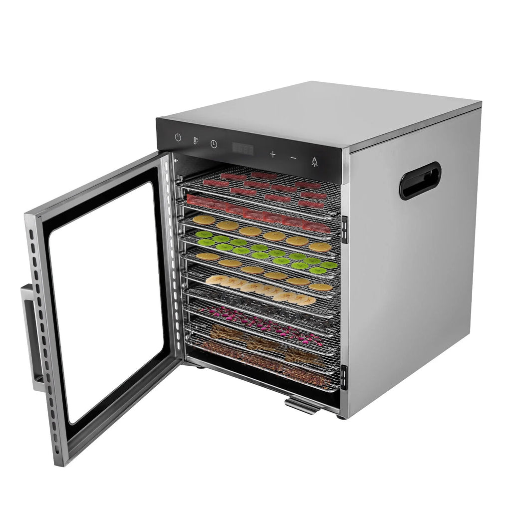 10 Stainless Steel Trays 800W Digital Food Dehydrator J978495