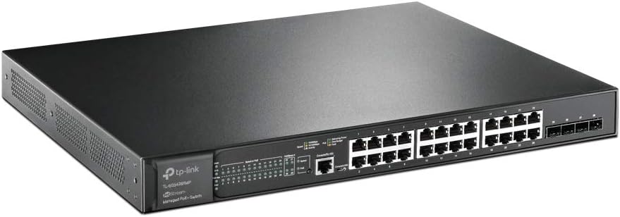 24 Port Gigabit Smart Managed PoE Switch with 4 SFP Slots Q36992