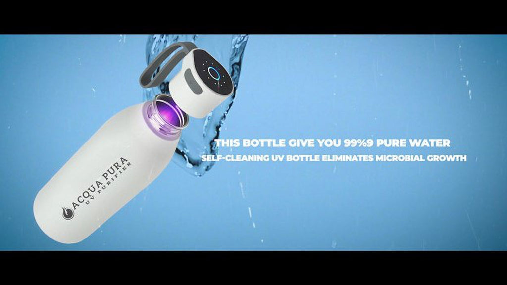 Stainless Steel Self-Cleaning Water Bottle K478