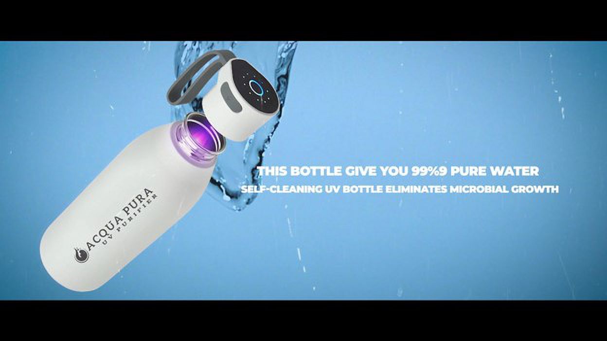 Stainless Steel Self-Cleaning Water Bottle K478
