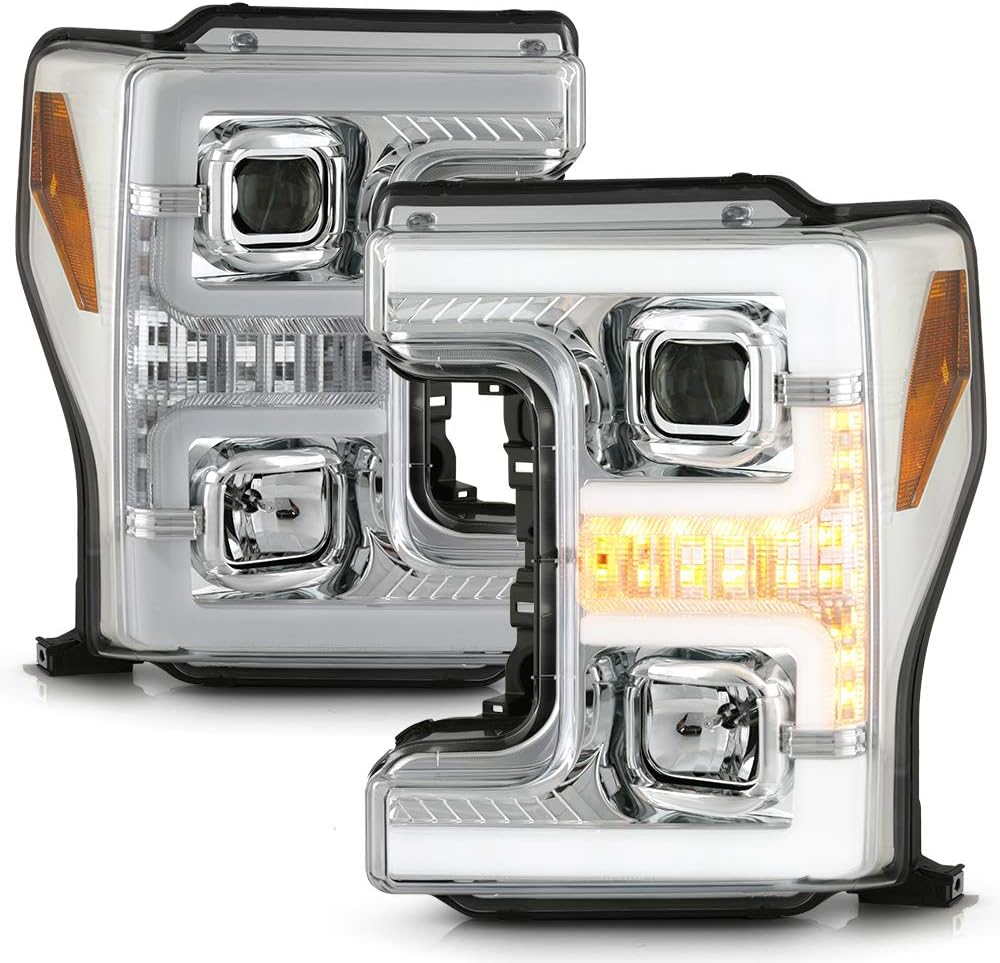 Black LED DRL Projector Headlights G108915