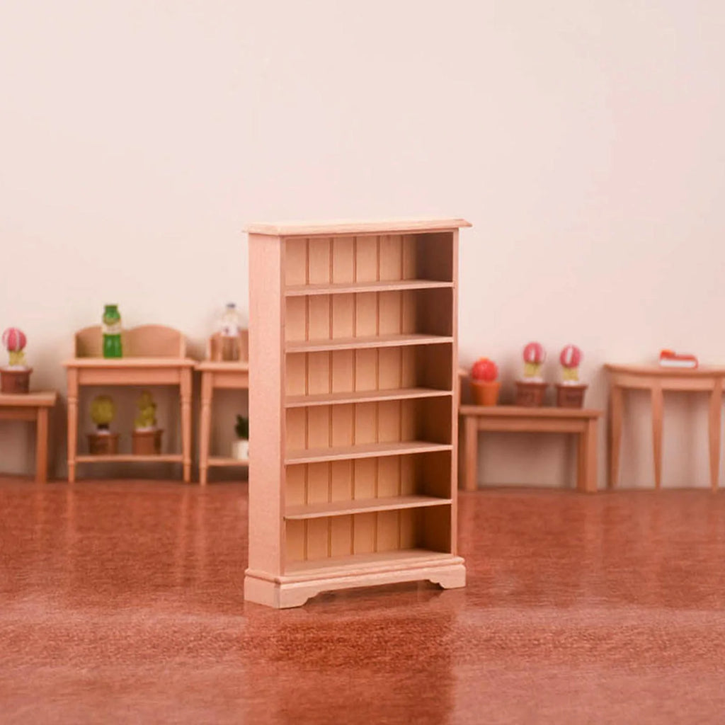 Dollhouse Miniature Wooden Bookcase Display Shelf X8996