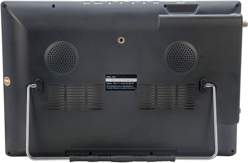 14.1 Portable Widescreen LED TV with HDMI, USB/SD Card Slot, and Remote Control B3286