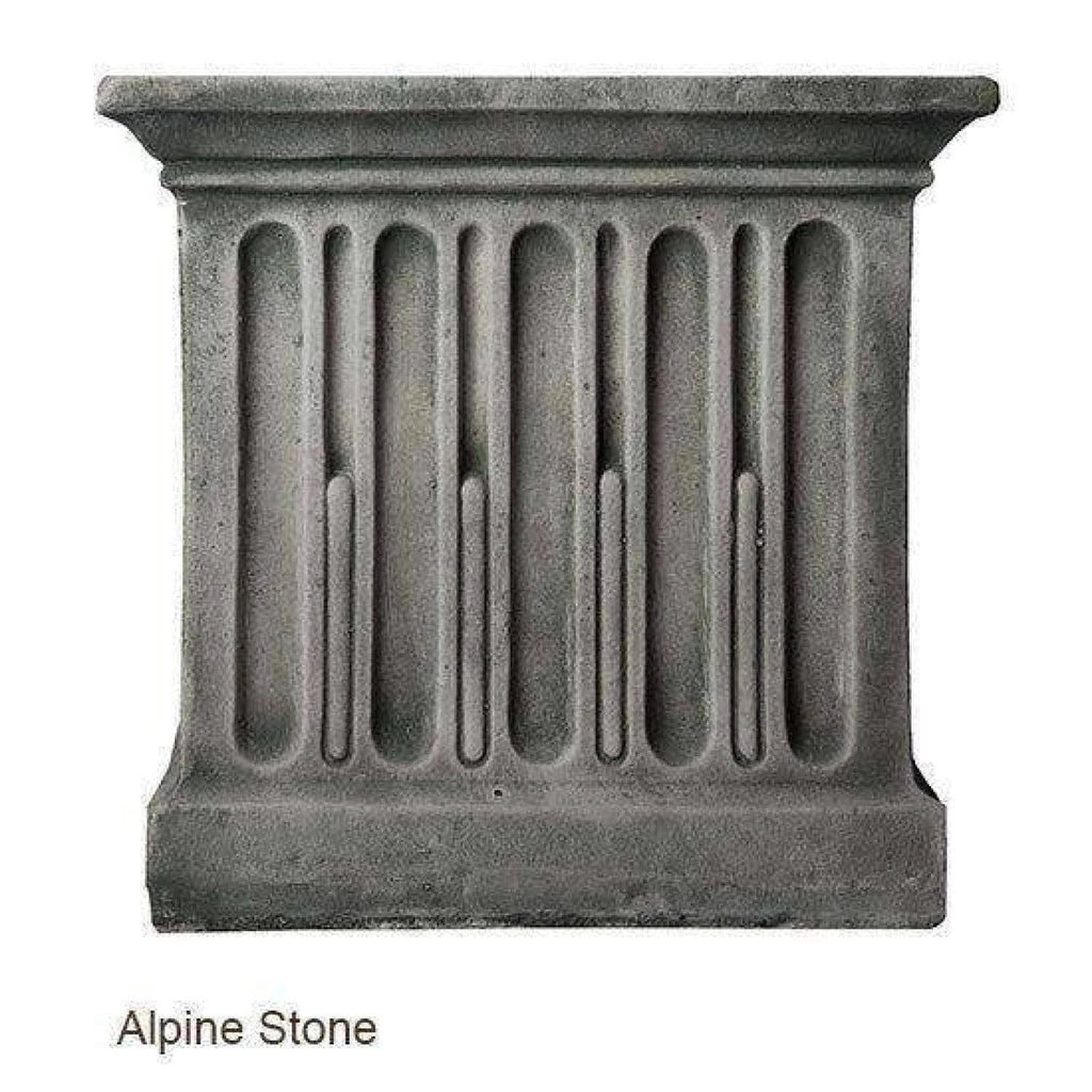 Grey Stone Curved Leaf Bench L827696