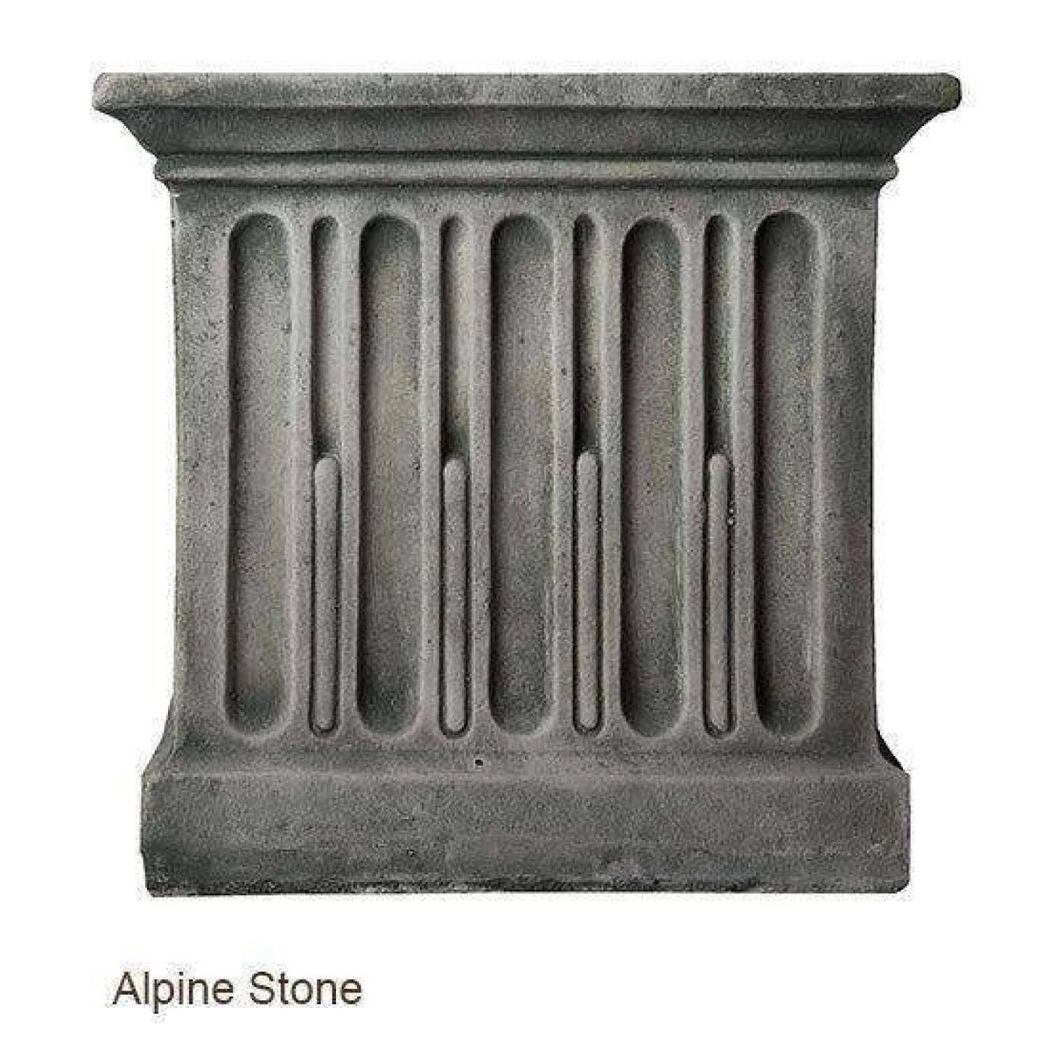 Grey Stone Curved Leaf Bench L827696