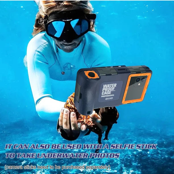 Waterproof Protective Case for Phones Up to 6.9 Inch with Lanyard T44953