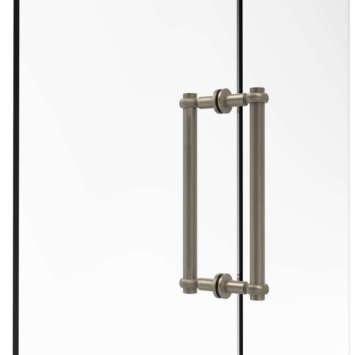 Antique Pewter Back to Back Shower Door Pull Q384253