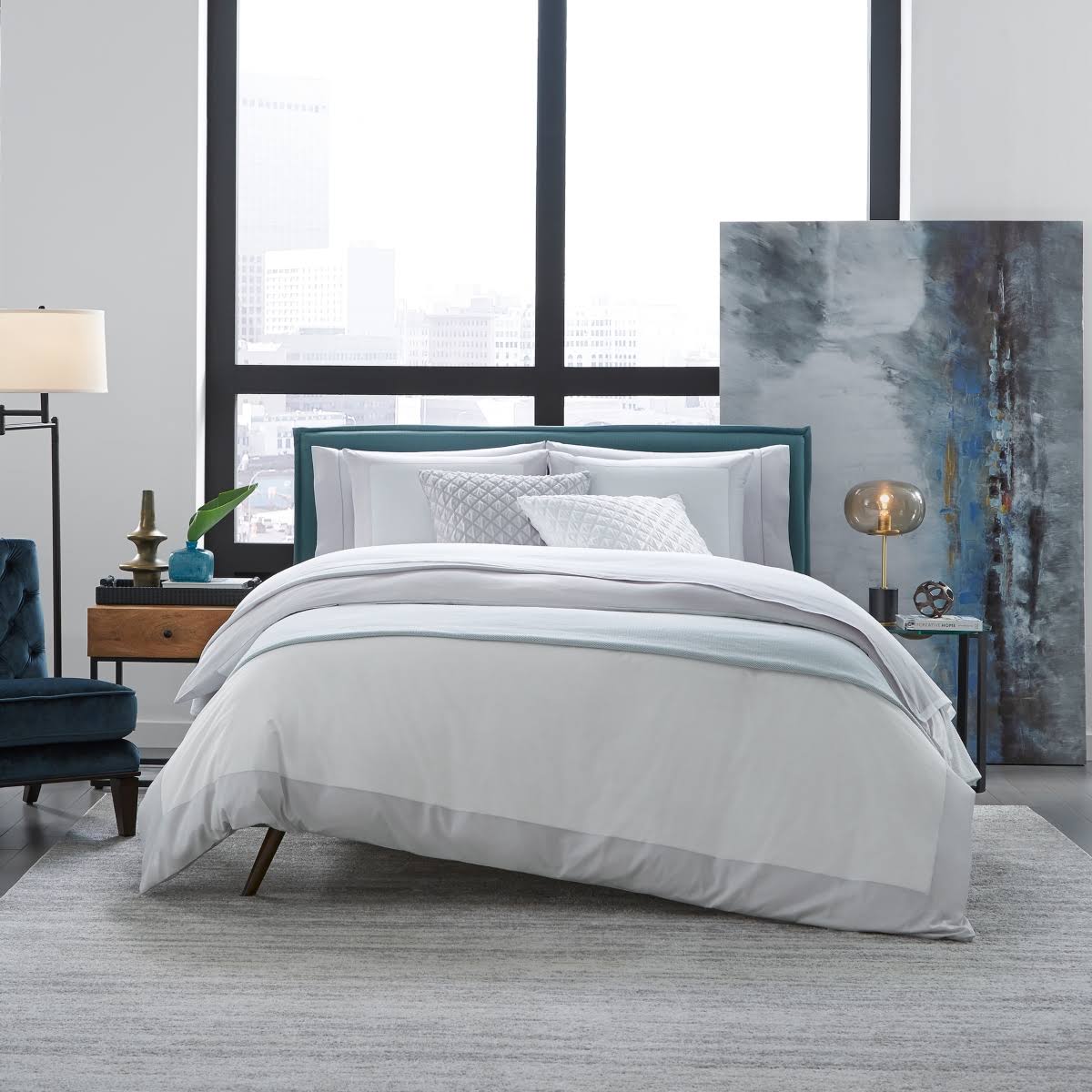 Standard Sham - White/Poolside V66758
