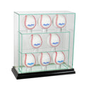 Black 8 Upright Glass Display Case L72313