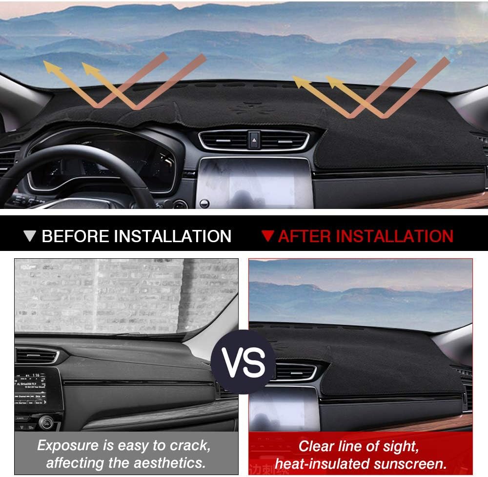Suede Dash Mat Cover for Honda CR-V 2017-2022 H6781