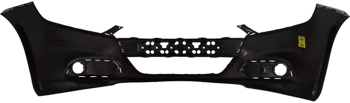 Primed Plastic Front Bumper Cover Fascia with Fog Light Holes for 2013-2016 Dodge Dart Sedan P2462