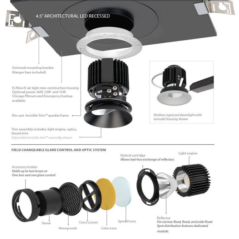 Black Invisible Trim LED Module D187652