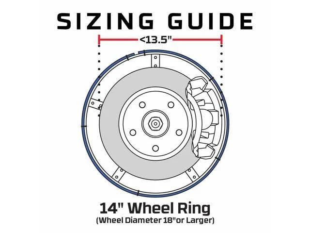 4pc 14x22 LED Wheel Ring Light Kit F6166