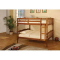 Twin Over Twin Bunk Bed Oak Y6834