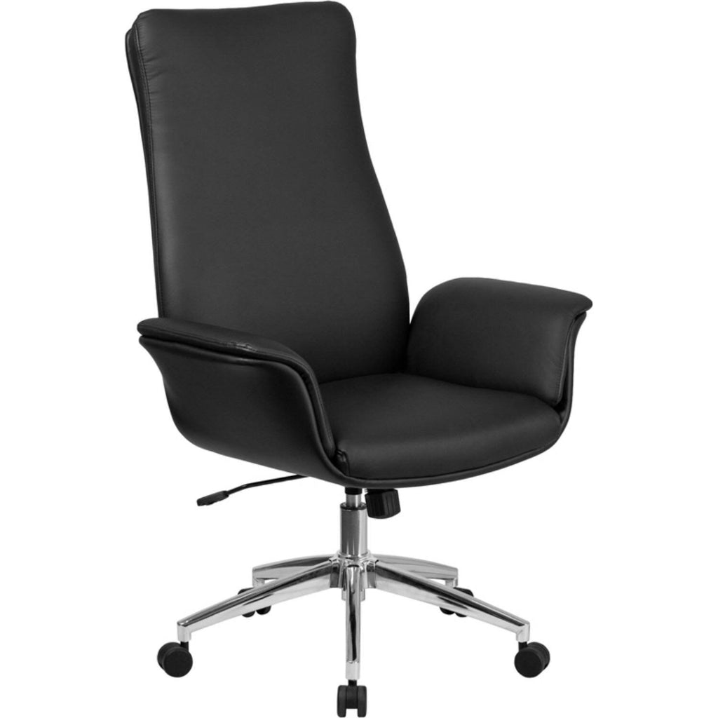 Black LeatherSoft Executive Swivel Office Chair C671608