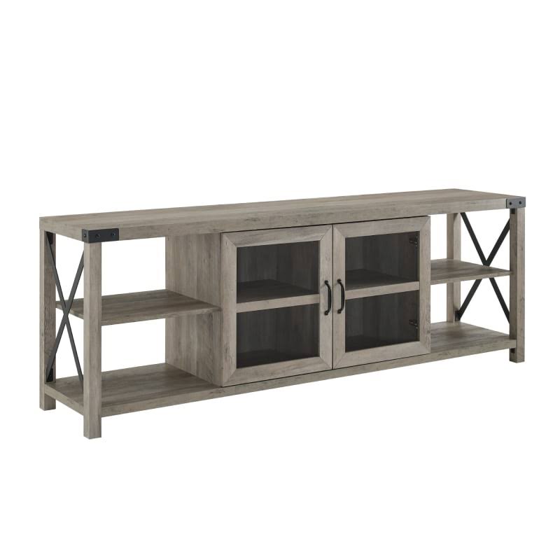 Gray 2 Door Laminate Media Cabinet W755073