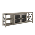 Gray 2 Door Laminate Media Cabinet W755073